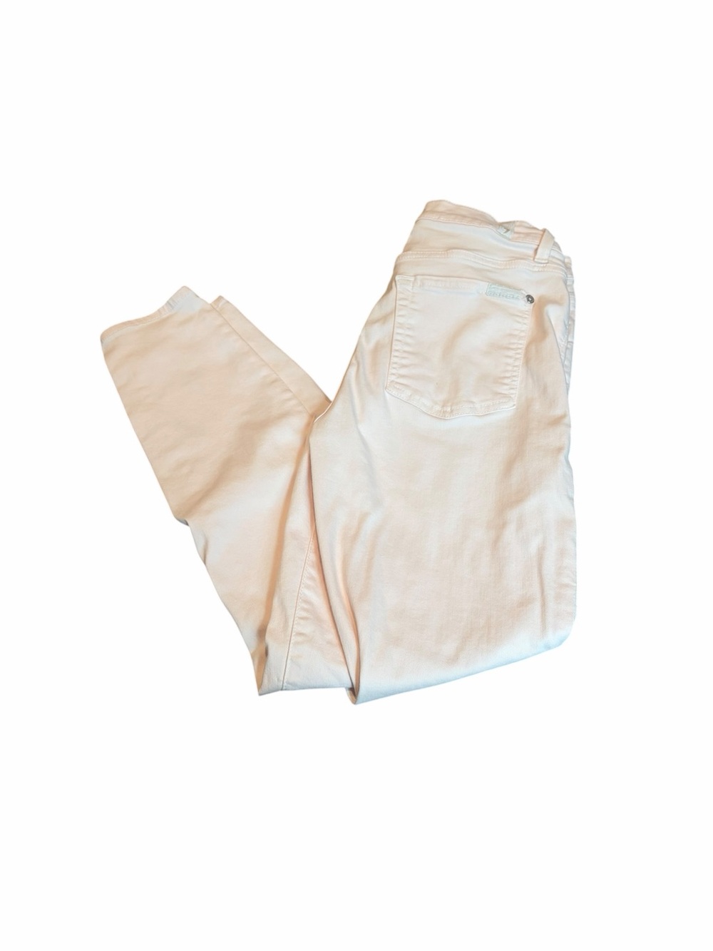 7 FOR ALL MANKIND light pink skinny jeans